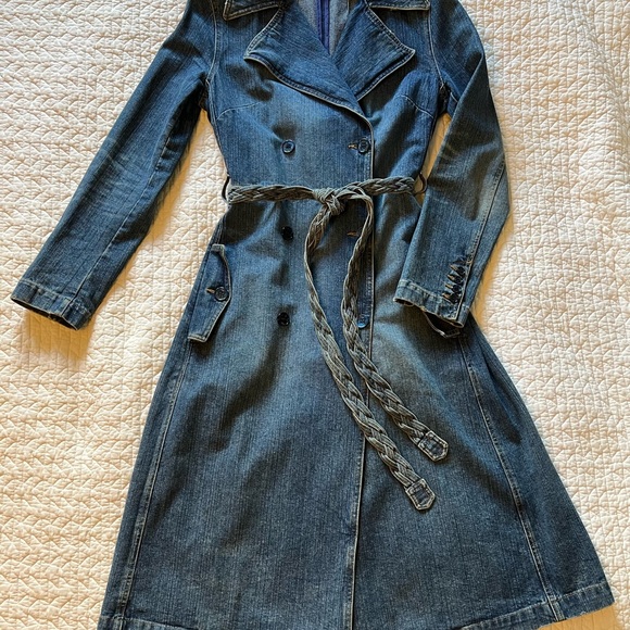 See by Chloé denim trench coat with braided belt - Picture 3 of 10